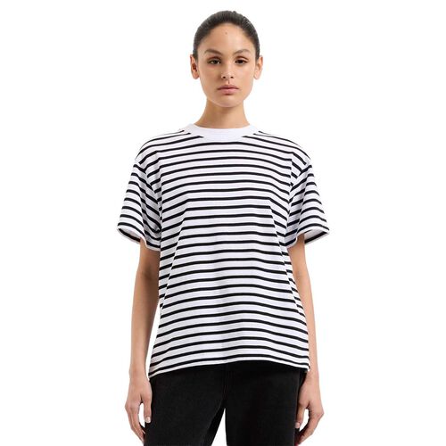 Nude Lucy Organic Stripe Boyfriend Tee